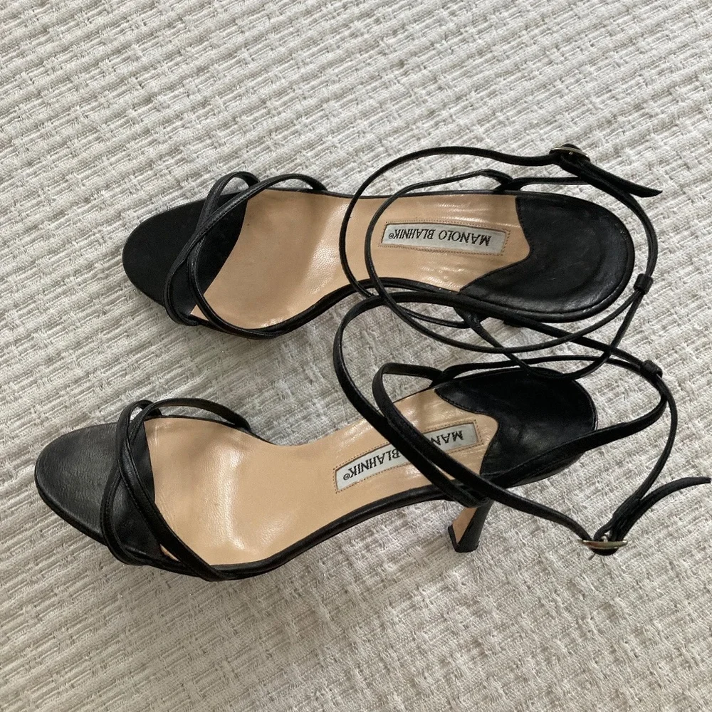 Manolo Blahnik Strappy Heal - Picture 2 of 6